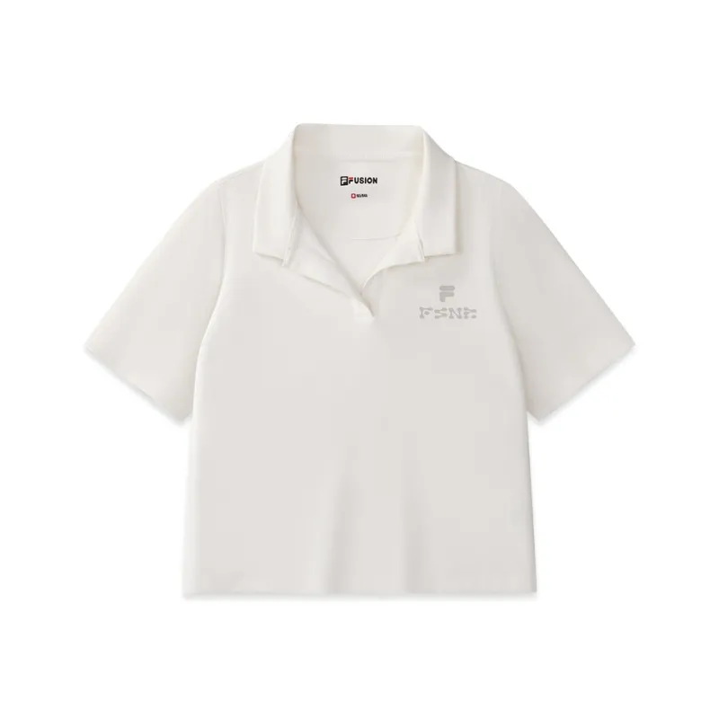 FILA FUSION LIFE Polo Shirt Women's Cloud White-0