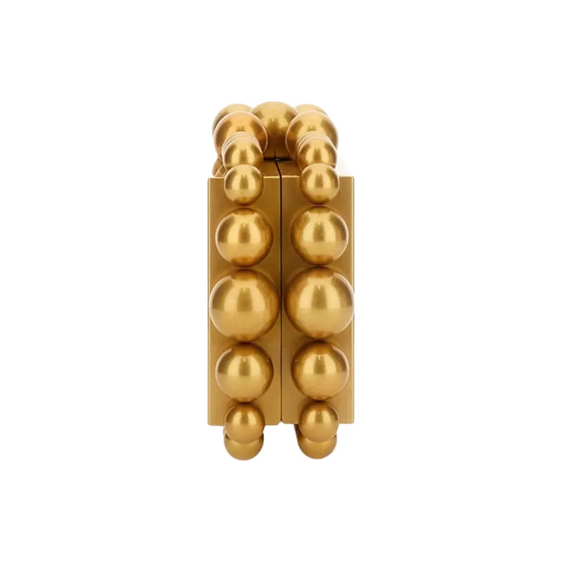CULT GAIA Aluminum Alloy Clutch Women's Gold-2