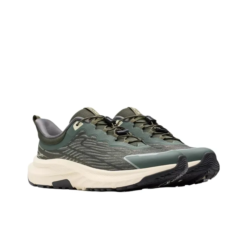Clarks Enford Go Low Top Casual Shoes Men's Khaki Green-2