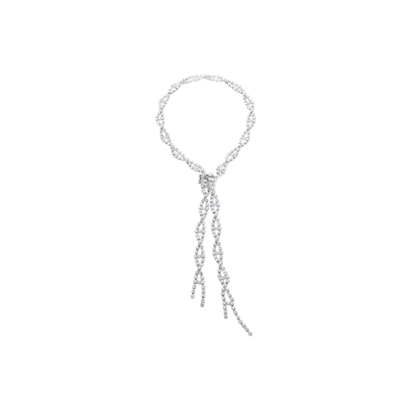 Balenciaga Brass Necklaces Women's Bright Silver-2