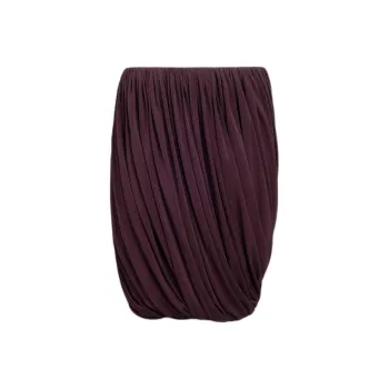 Alaia SS25 Casual Short Skirts Women's Burgundy