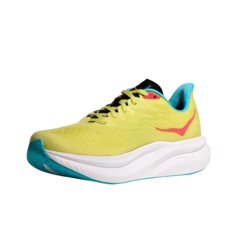 HOKA ONE ONE MACH 6 Low Top Running Shoes Women's Yellow-2