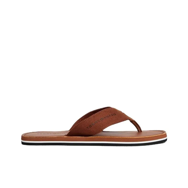 Tommy Hilfiger EVA Abrasion Resistant Flip Flops Men's Brown-2