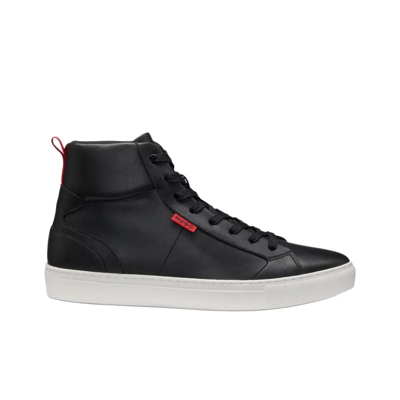 HUGO BOSS High Top Skateboard Shoes Men's Black-1