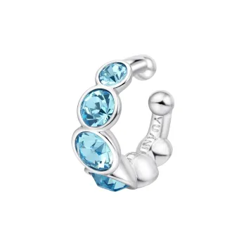 YUAN FIELD Brass White Gold Plated/Diamond Gold Clip On Earrings Unisex