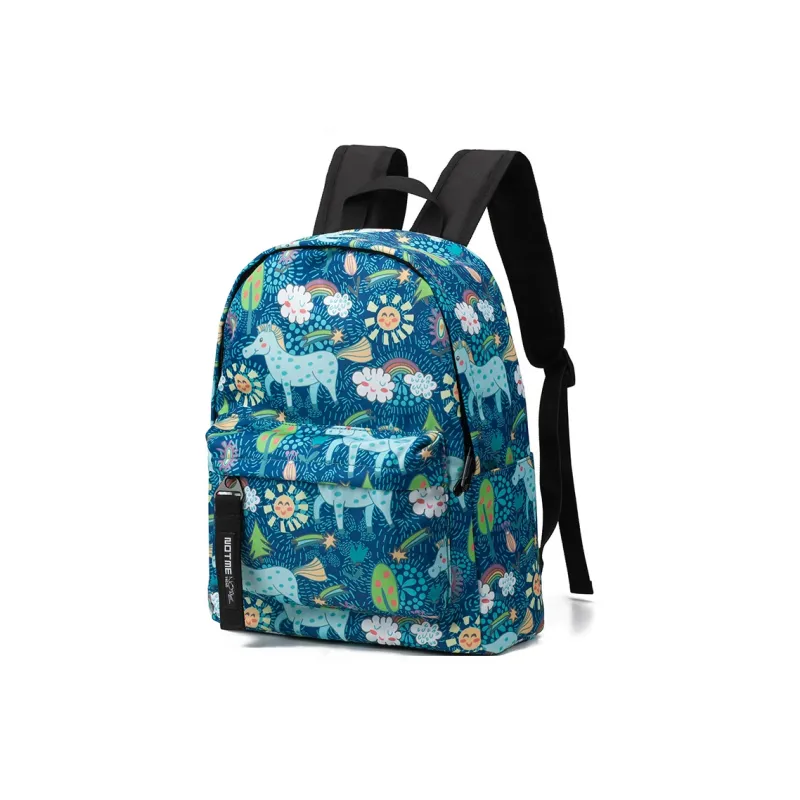 NOT ME Polyester Backpack Unisex Forest Green-1