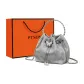 Silver+Shopping Bag