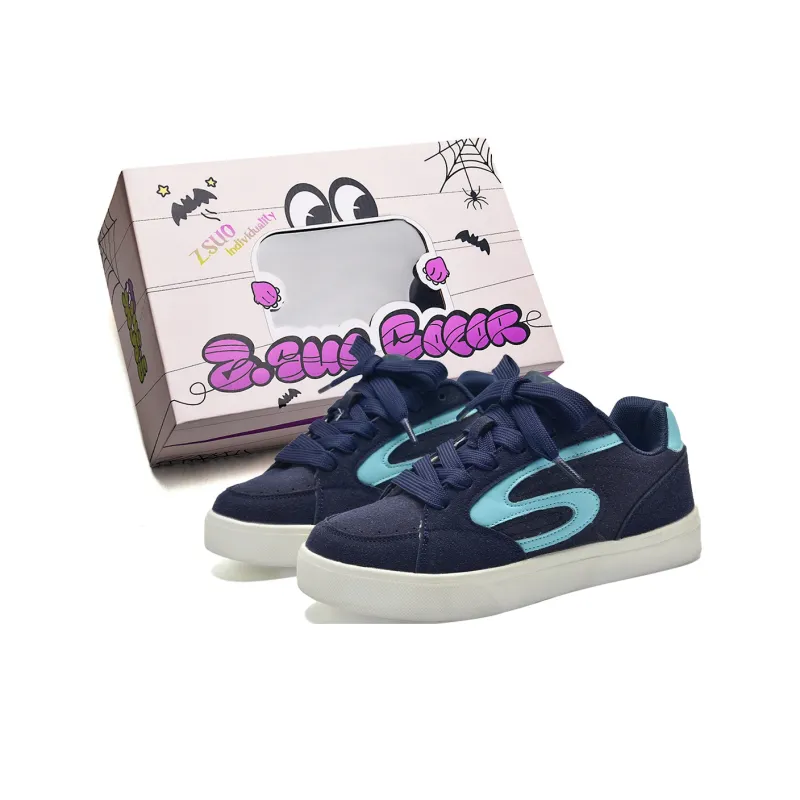 Z.SUO Coverage Slip Resistant And Abrasion Resistant Low Top Skateboard Shoes Unisex-12