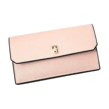 Valextra Brera Leather Wallet Women's Pink