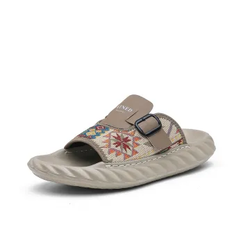 Shiozawa Rubber Sole Stitching Abrasion Resistant Slide Slippers Men's