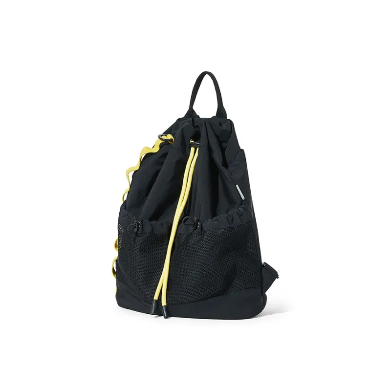 BOSTANTEN Fabric Backpack Unisex Black/Green-9
