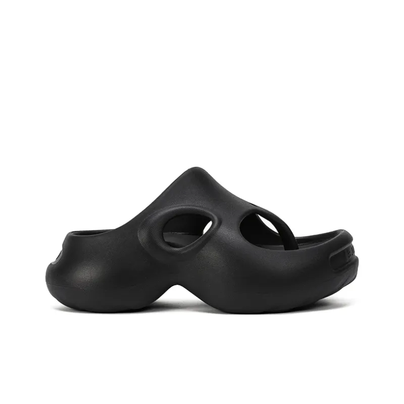 Ouder Souffle Abrasion Resistant Slip Resistant Massage Flip Flops Women's Obsidian Black-1