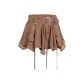 Coffee Short Skirt