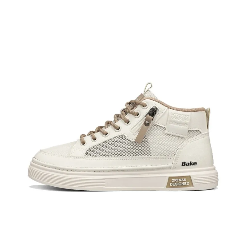 BAKE Lightweight And Breathable Mid Top Skateboard Shoes Men's-10