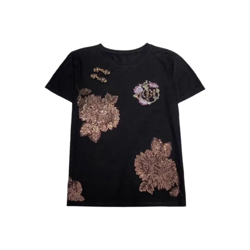 TCH T Shirts Women's Black-0