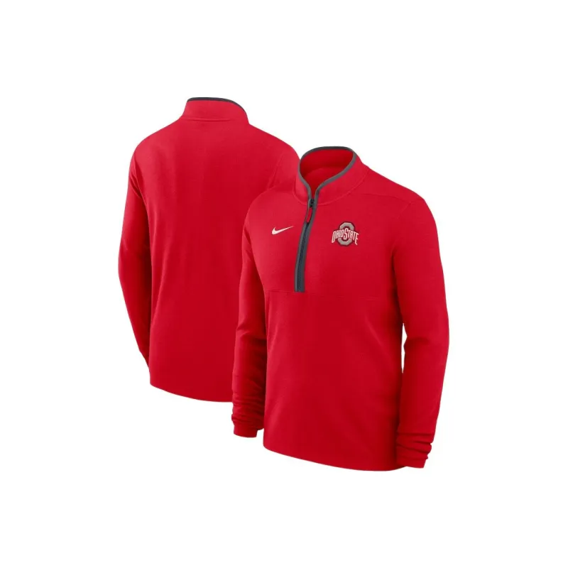 Nike Ohio State Buckeyes Victory Men's Nike Dri FIT College 1/2 Zip Long Sleeve Top-2