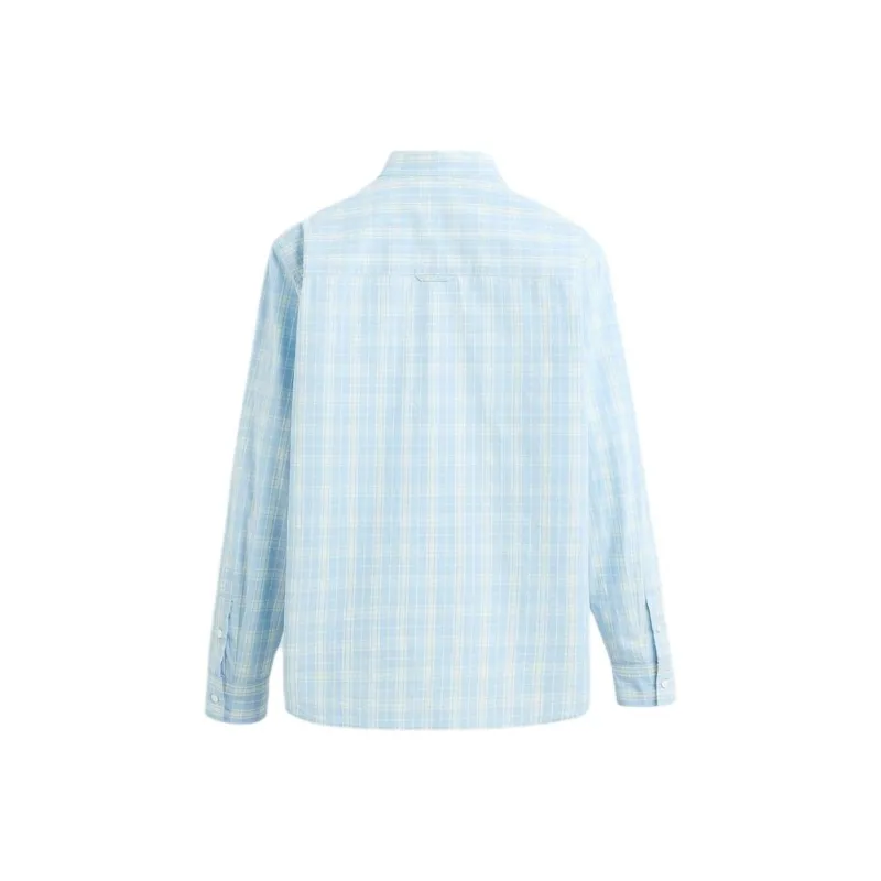 ZARA Shirts Men Zebra Print Blue-1