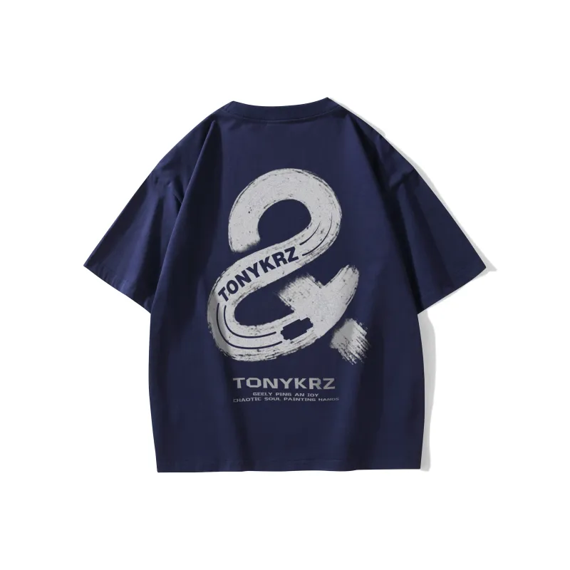 TONYKRZ T Shirts Unisex Navy Blue-1