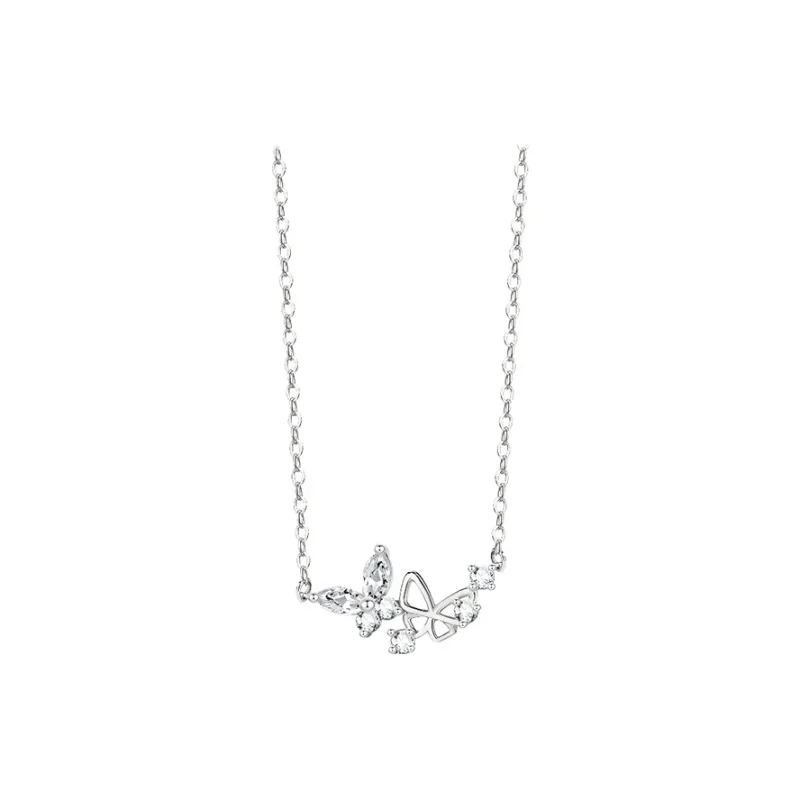 Peach Blossom Radiance S925 Silver Necklaces Women's-0