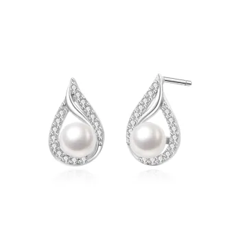 Lao Feng Xiang Pearl Earrings Women's