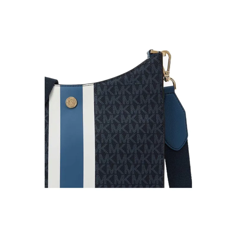 MICHAEL KORS Artificial Leather Envelope Bag Crossbody Bags Medium Size Men's Dark Brown Blue Multicolor-1