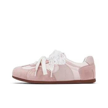 Hotwind Cream Lace Series Casual Shoes Women's Low Top Pink