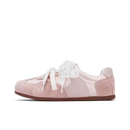Hotwind Cream Lace Series Casual Shoes Women's Low Top Pink