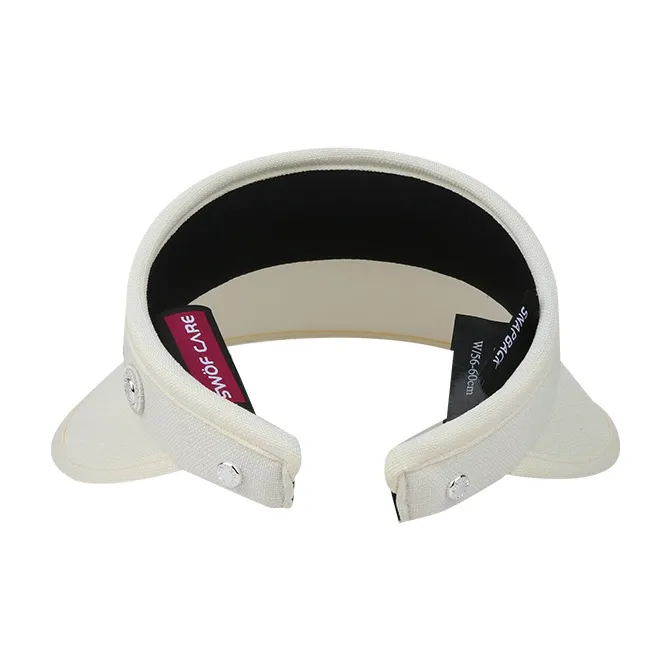SWOFCARE Polyester Visor Cap With Sun Protection Unisex-4