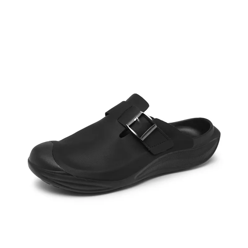 ROBINHOOD Cut Out Odor Resistant Abrasion Resistant Slip Resistant Antibacterial Closed Toe Slippers Men's Box Included-2