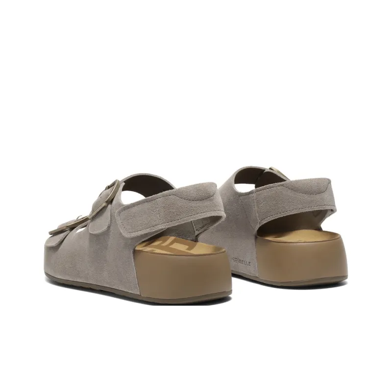 BELLE Beach Sandals Men Gray, Brown-3