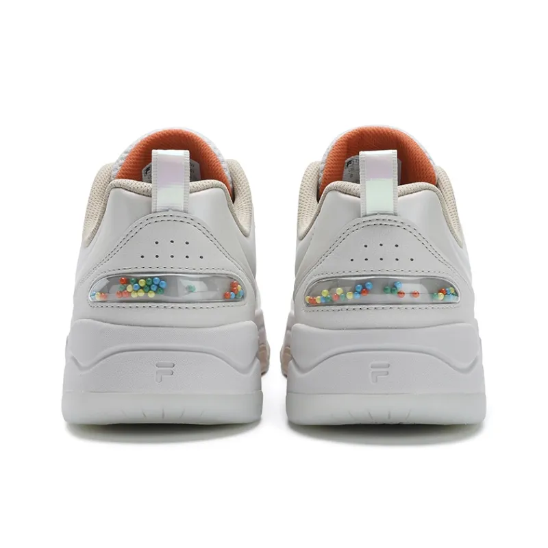 FILA FUSION BANK III Cool Skateboard Shoes 3 Colorful Early Summer Low Top Skateboard Shoes Men's White-4