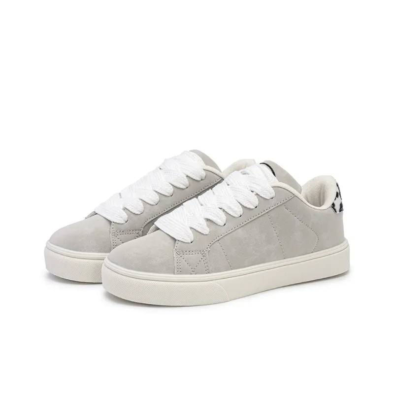 15 MINS Shock Absorbers Low Top Skateboard Shoes Unisex Gray-1