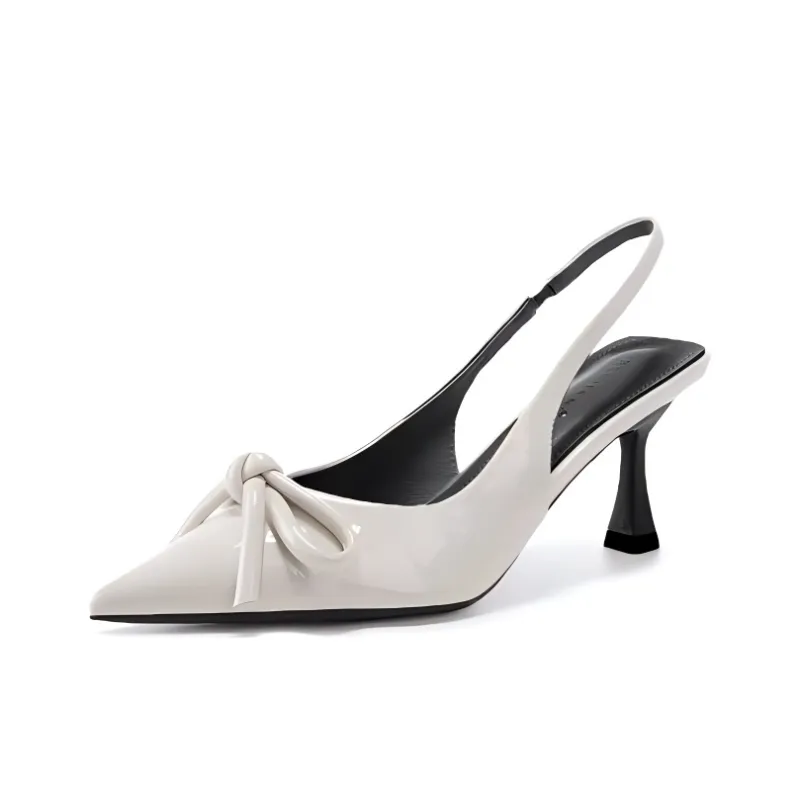 AFJI High Heels Women's White/black/taupe-4