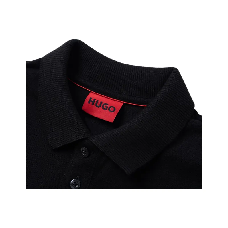 HUGO BOSS Logo print Cotton Polo Shirt-4