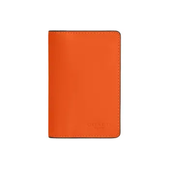 COACH Calfskin Wallet Mini Women's Spice Orange