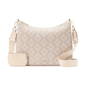 Kate Spade Flower PVC Shoulder Bag, Crossbody Bag Tubas Women's Beige