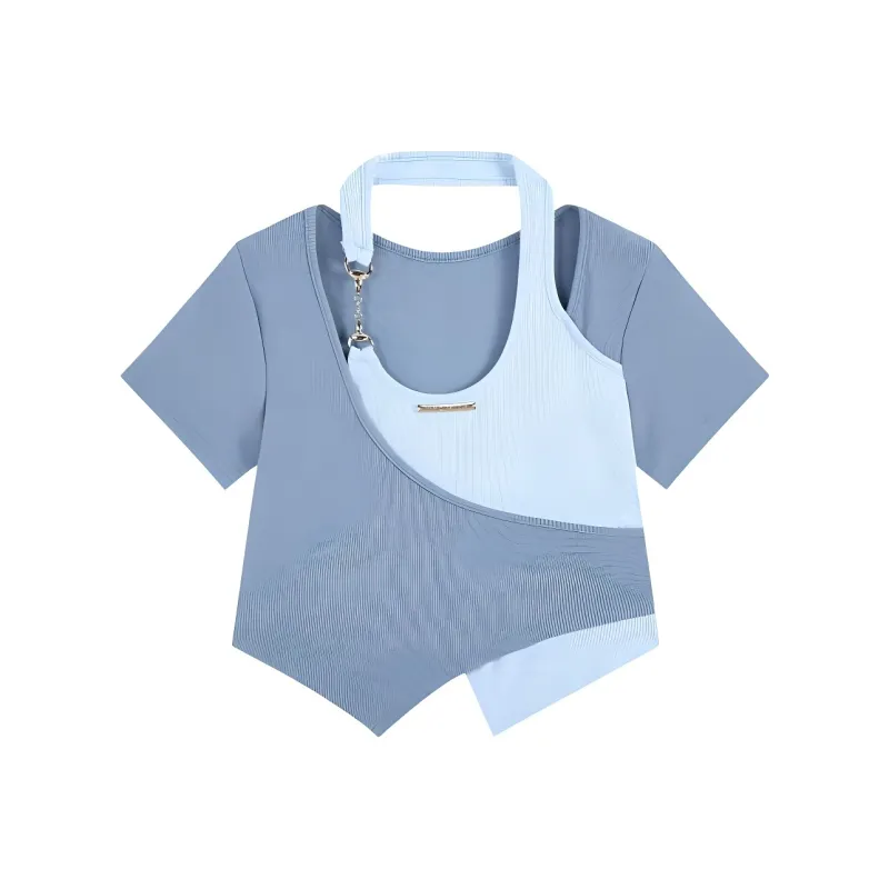 ABBY GODDESS T Shirts Women's Blue-0