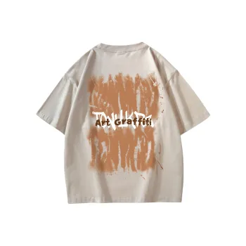 TONYKRZ T Shirts Unisex Light Beige Apricot