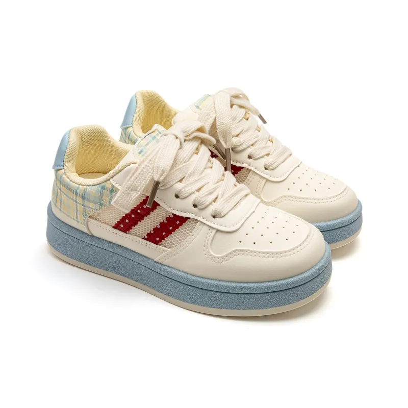 Far Waves Anti Slip Wear Resistant Low Top Skateboard Shoes Women's-6
