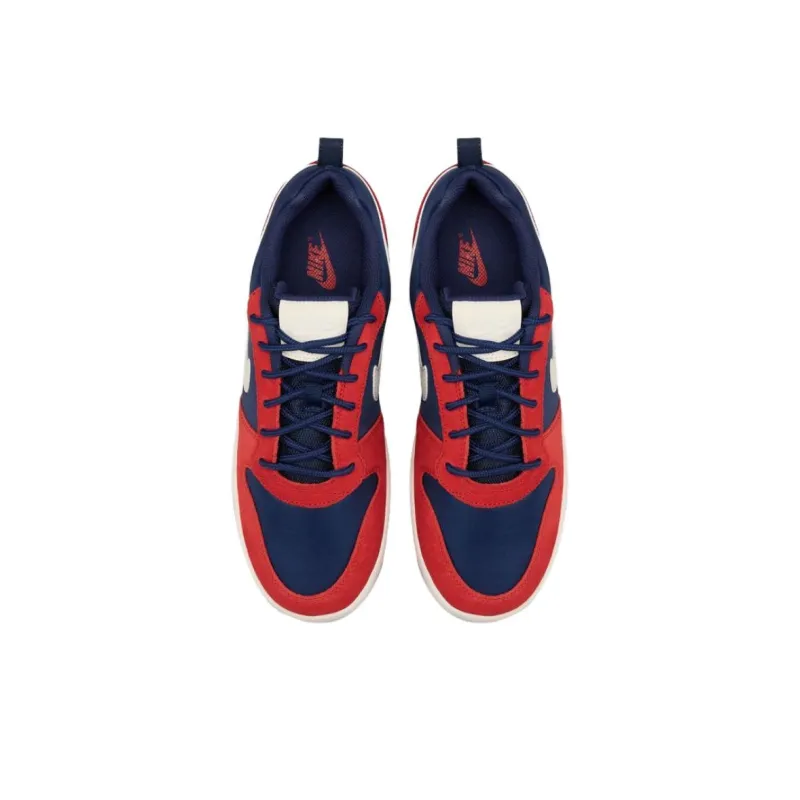 Nike Court Borough Anti Slip Wear Resistant Low Top Skateboard Shoes Men's Red Blue-3