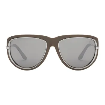Burberry Nylon Metal Cat Eye Sunglasses Women's Brown