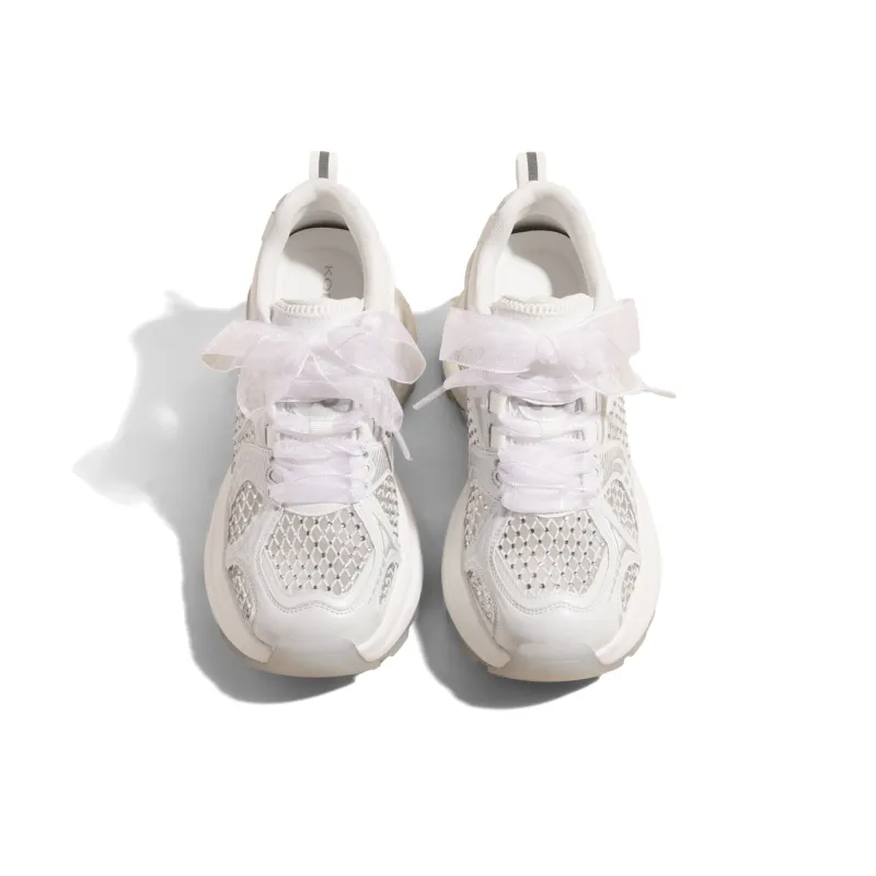 KODI Anti Slip And Wear Resistant Height Increasing Mid Top Chunky Sneakers Women's-2