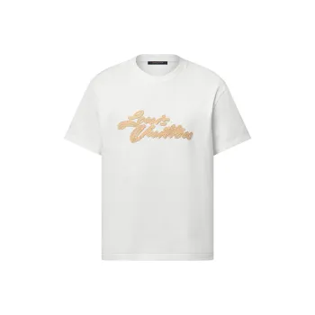 LOUIS VUITTON Embroidered Signature T Shirt