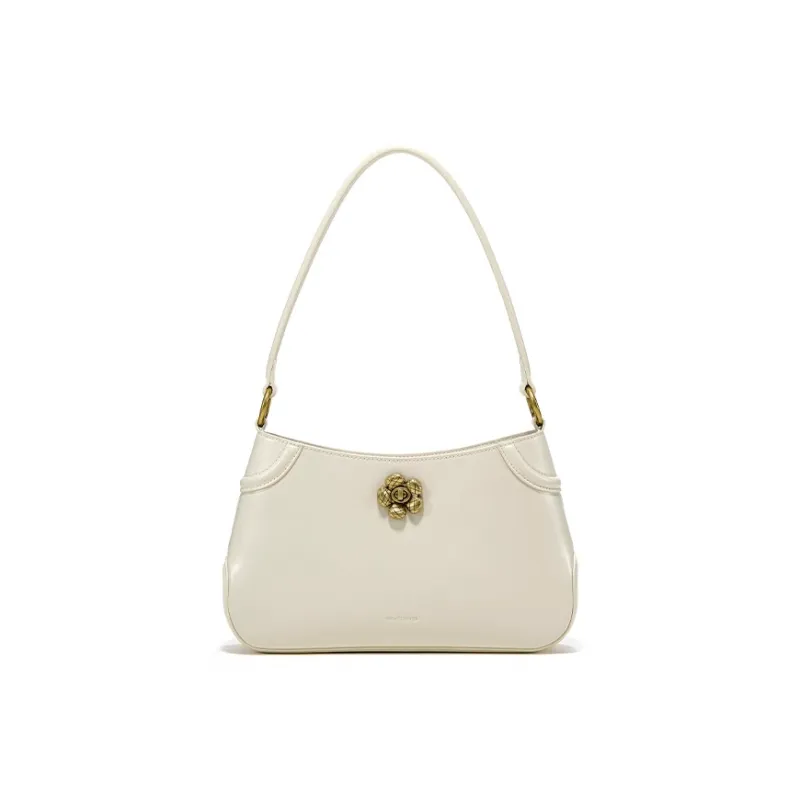 Simedin Cow Leather Baguette Bag Shoulder Bag Trumpets Women's Multicolor-0