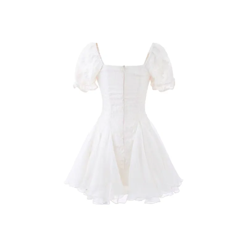 / Short Sleeved Dresses Women's Fairy Apricot-1