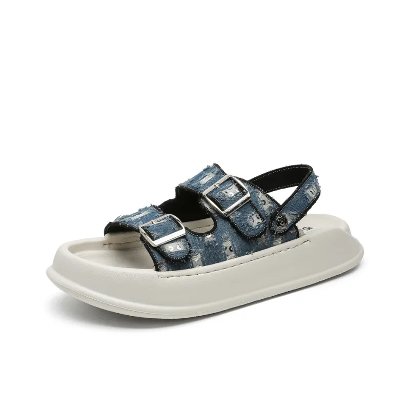 15 MINS Beach Sandals Men Blue-1