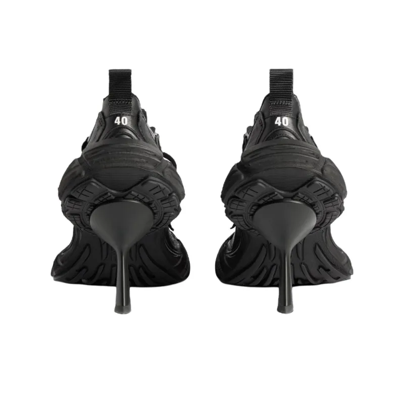 Balenciaga Monday Slim Heel High Heels 8.5cm Women's Black-5
