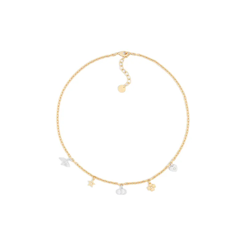 DIOR Resin Necklaces Unisex Gold-0