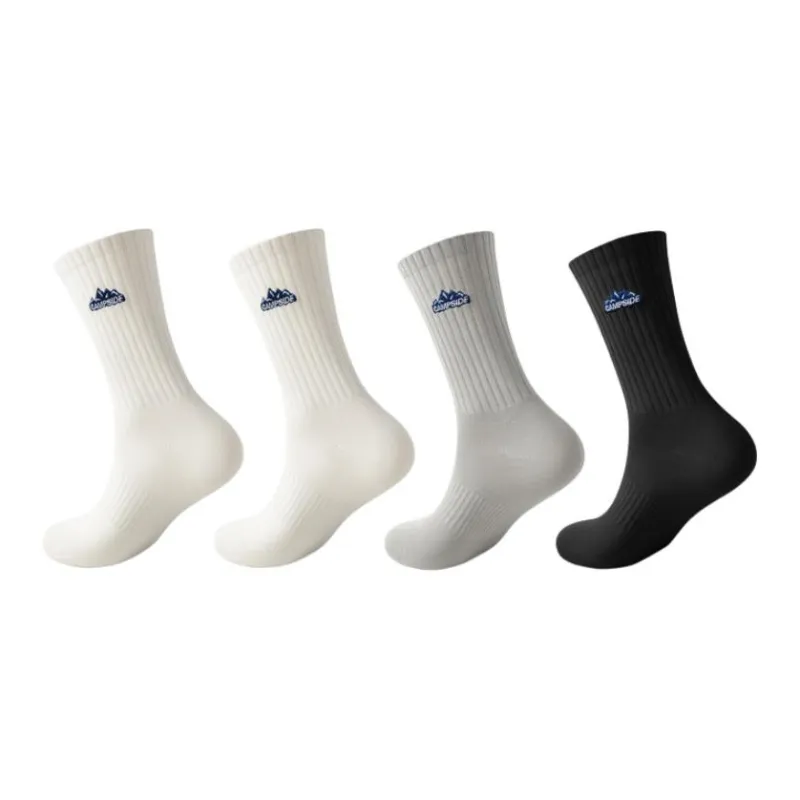 LUYOUYE Mid Calf Socks Men's 4 Pack-5