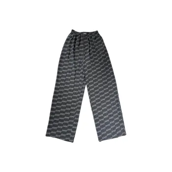Balenciaga SS25 Casual Pants Loose Fit Men's Black Gray